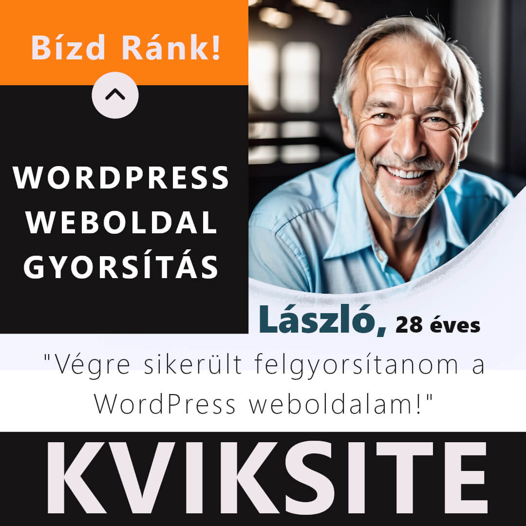 WordPress weboldal gyorsítás